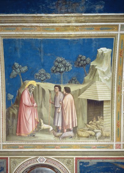 Joachim among the Shepherds (detail) by Giotto di Bondone